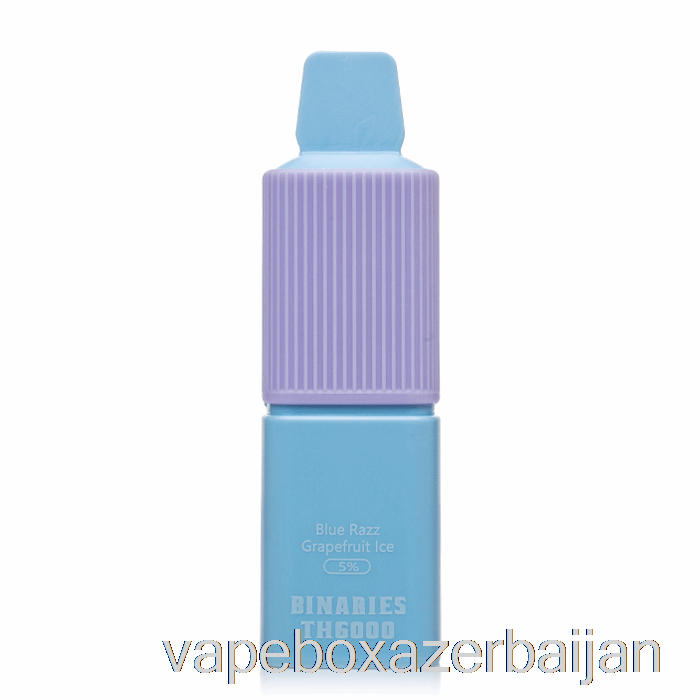 E-Juice Vape Horizon Binaries TH6000 Disposable Blue Razz Grapefruit Ice